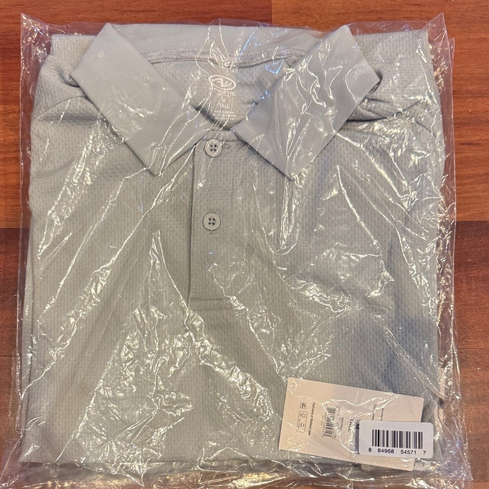 Men's Gray Polo Shirt - “Jersey Light” fit.